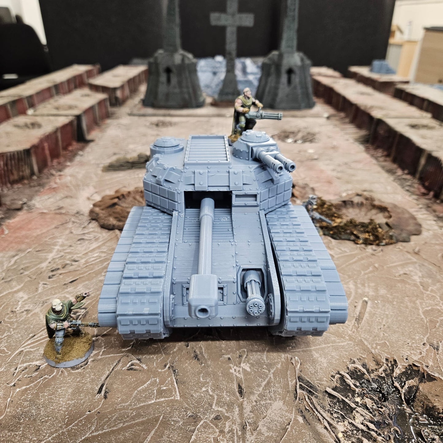 Imperial Heavy "Hippo" Tank. FDM Printed - Multiple Weapon Options.