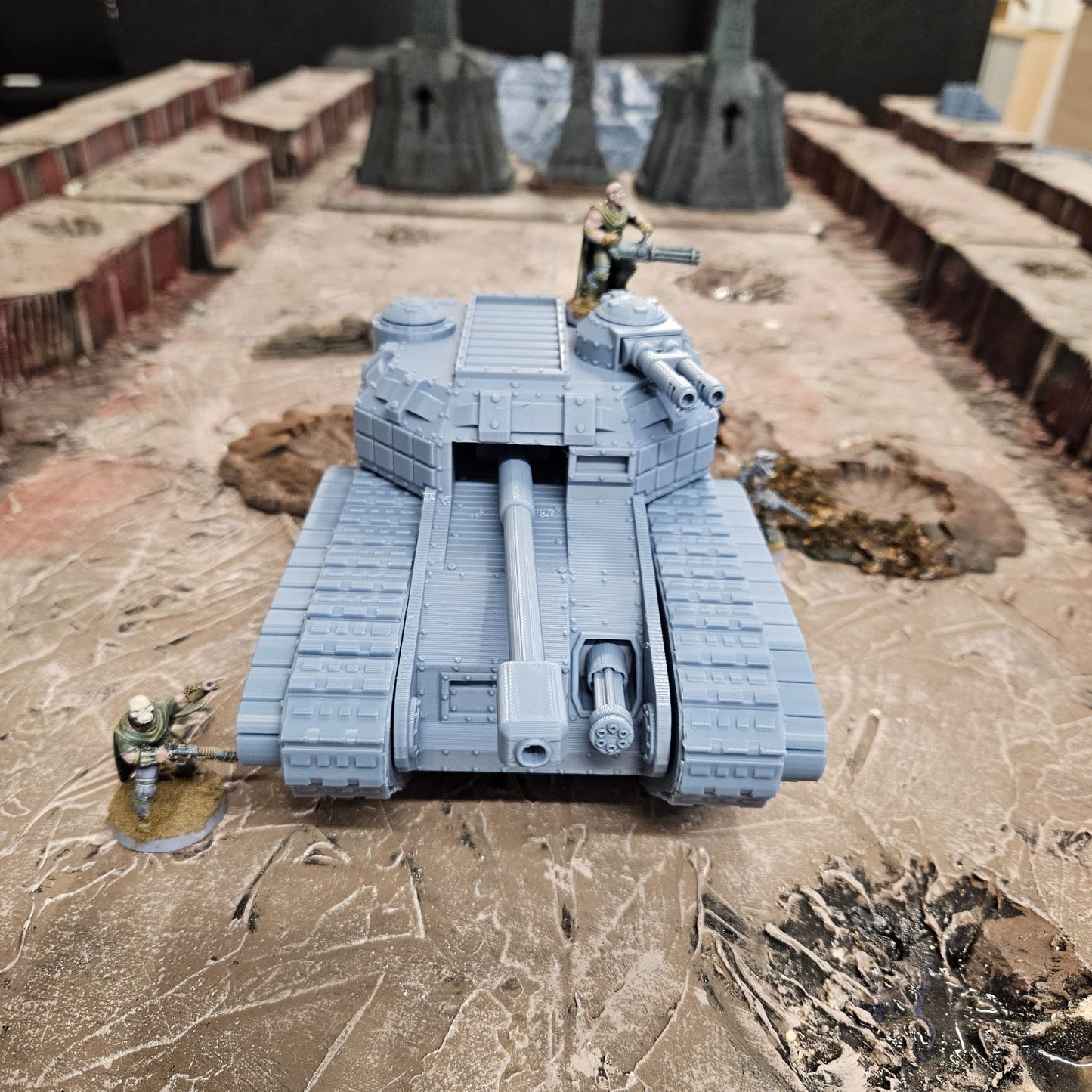 Imperial Heavy "Hippo" Tank. FDM Printed - Multiple Weapon Options.