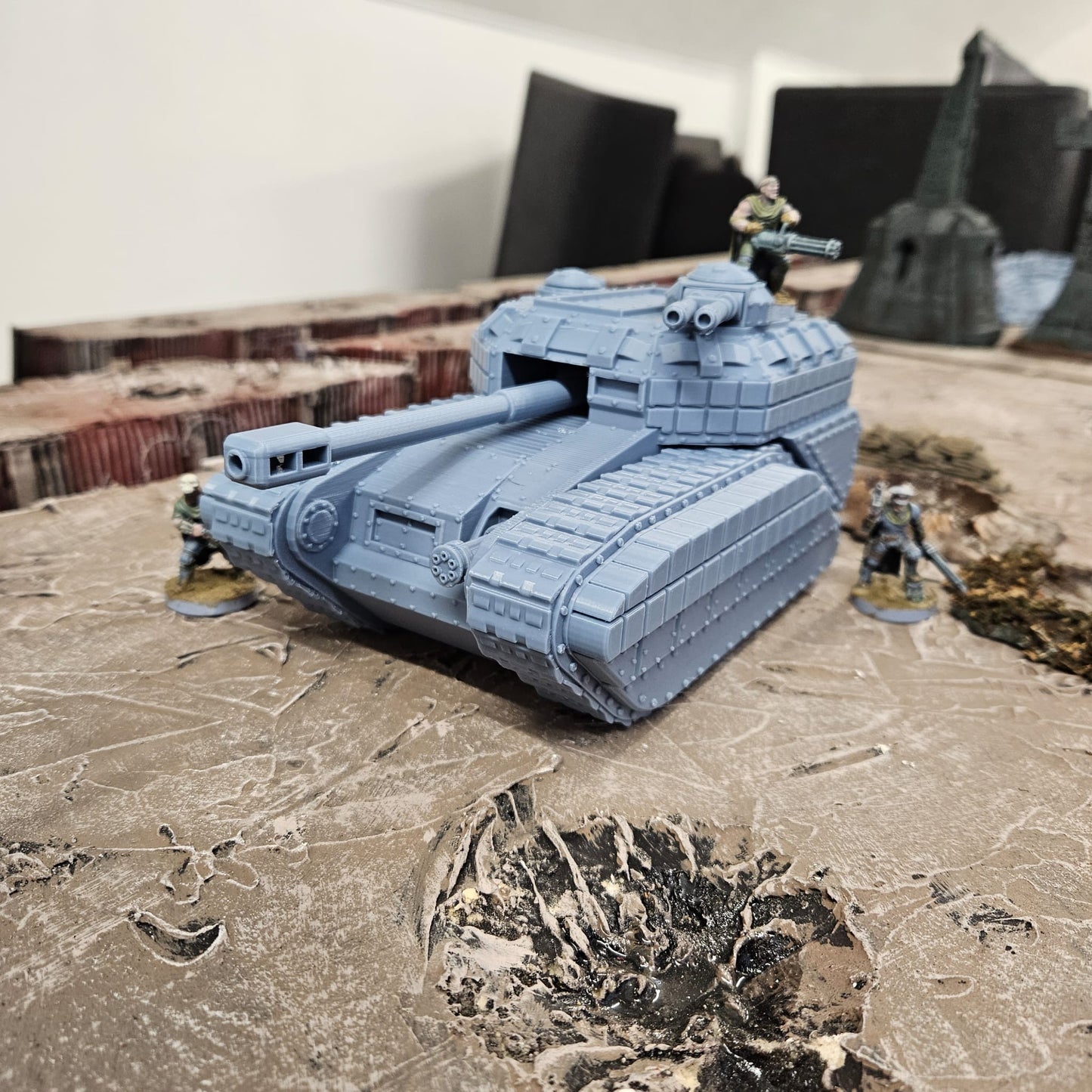 Imperial Heavy "Hippo" Tank. FDM Printed - Multiple Weapon Options.