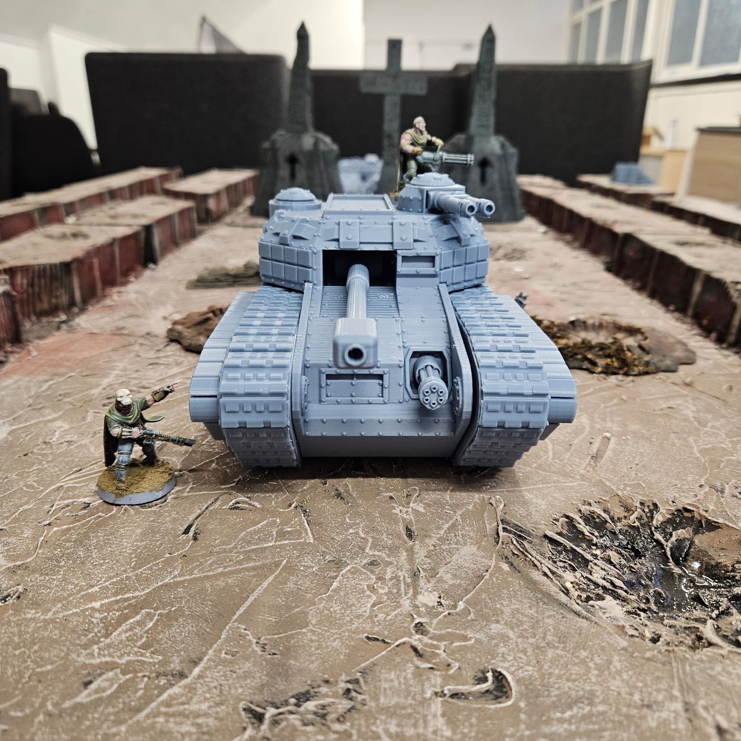 Imperial Heavy "Hippo" Tank. FDM Printed - Multiple Weapon Options.