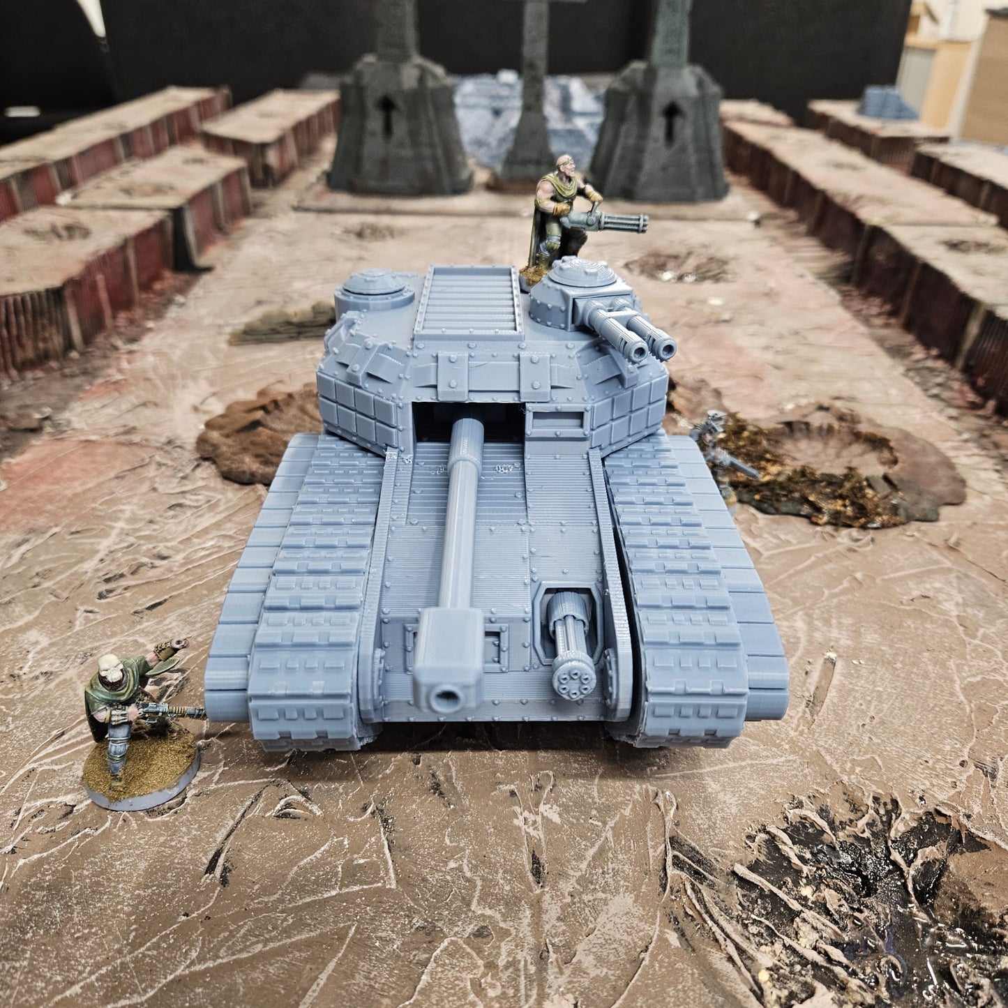 Imperial Heavy "Hippo" Tank. FDM Printed - Multiple Weapon Options.