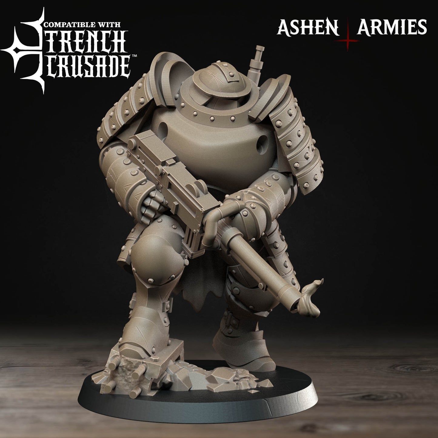 Mechanised Soldier with Heavy Shotgun - Holy Shogunate - New Church Proxy - Trench War - Trench Crusade Compatible