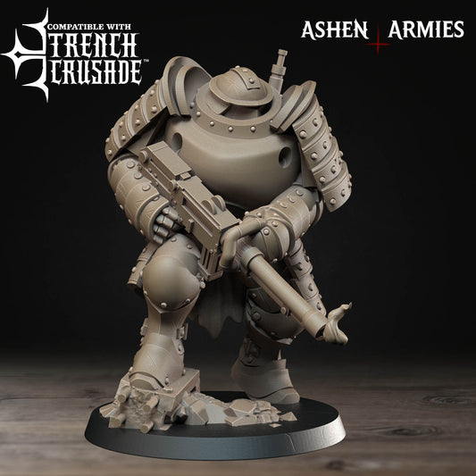 Mechanised Soldier with Heavy Shotgun - Holy Shogunate - New Church Proxy - Trench War - Trench Crusade Compatible
