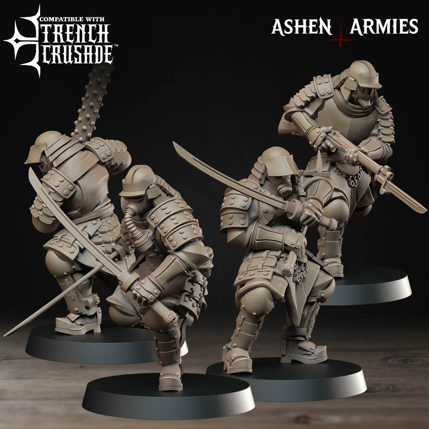 Holy Shogunate - Shocktroopers -  Trench War - Trench Crusade Compatible