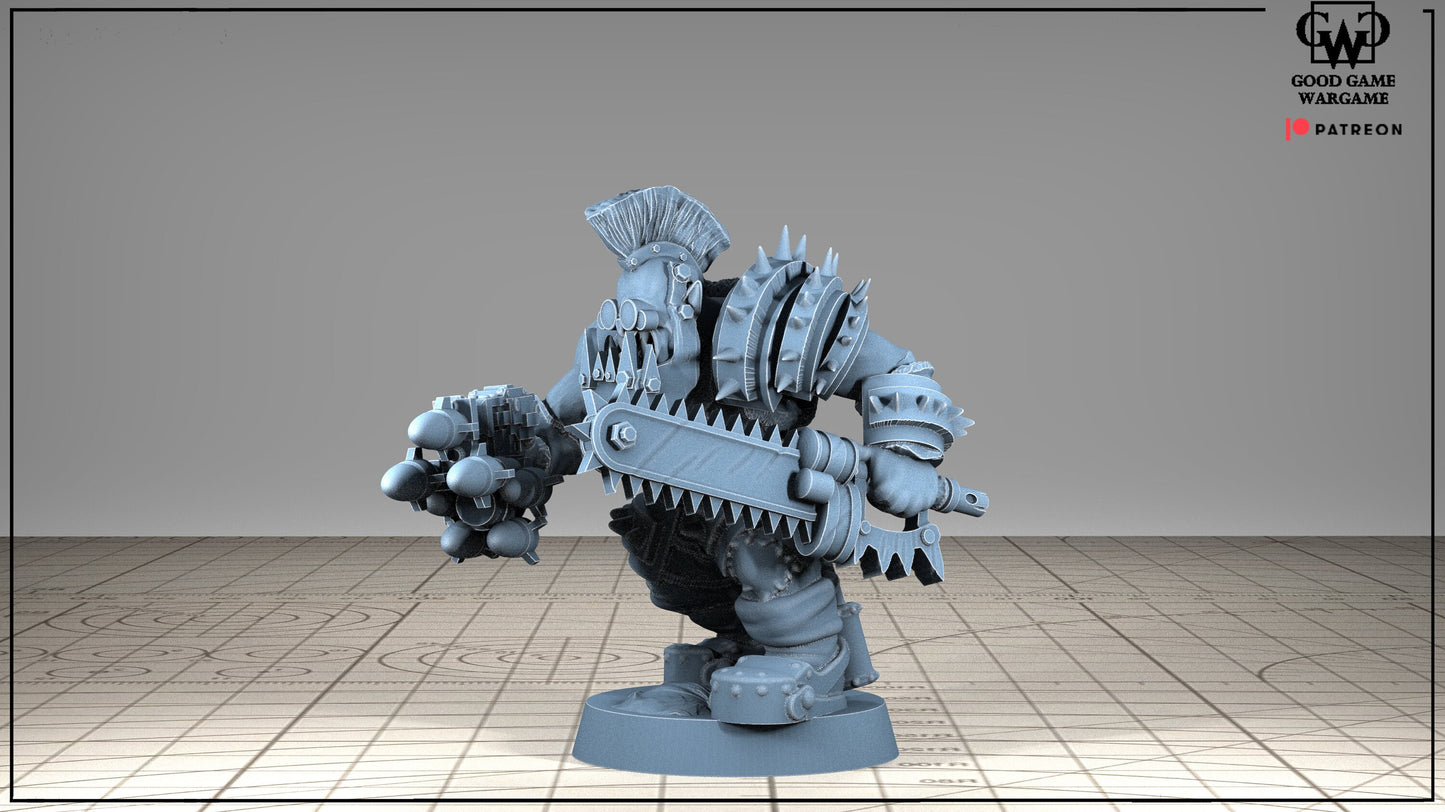 10 x Orkaz Ork Orc Boyz Big Tootha - Nobz Nob, Shoota Boys - Patrol of Combat, Team Kill, Snagg - Squad 3