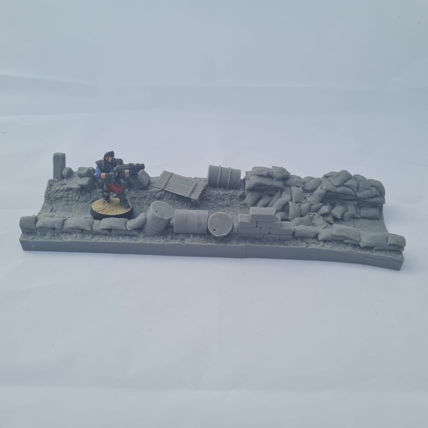 Light Trench Run Through - Terrain - Tabletop Industrial Miniature Wargaming Terrain for Warhammer 40k, Necromunda, Kill Team, Bolt Action