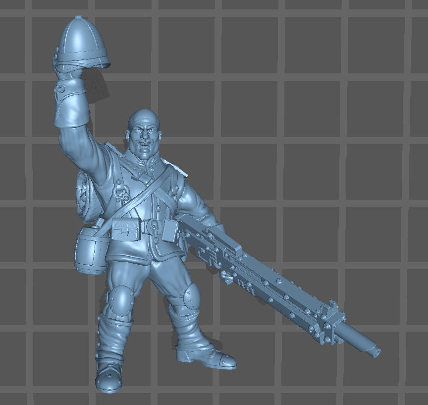 5 x Colonial Heavy Weapon Warriors of the Imperial Praetorian Division Guard