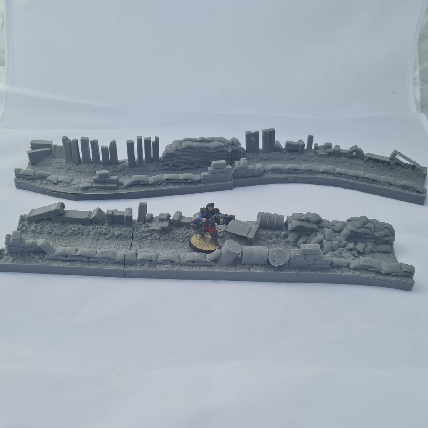 Light Trench Run Through - Terrain - Tabletop Industrial Miniature Wargaming Terrain for Warhammer 40k, Necromunda, Kill Team, Bolt Action