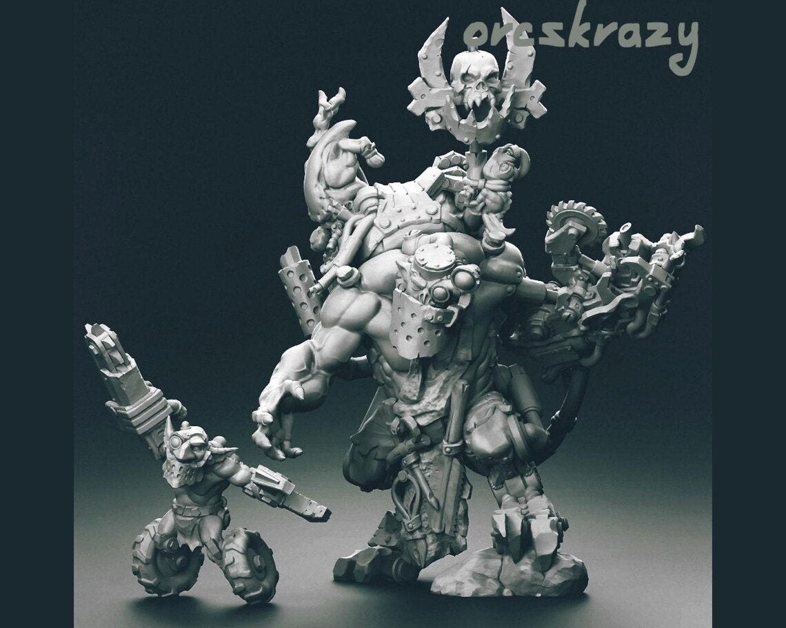 Ork Painboss / Painboy plus little paingobbo! - OrksCrazy
