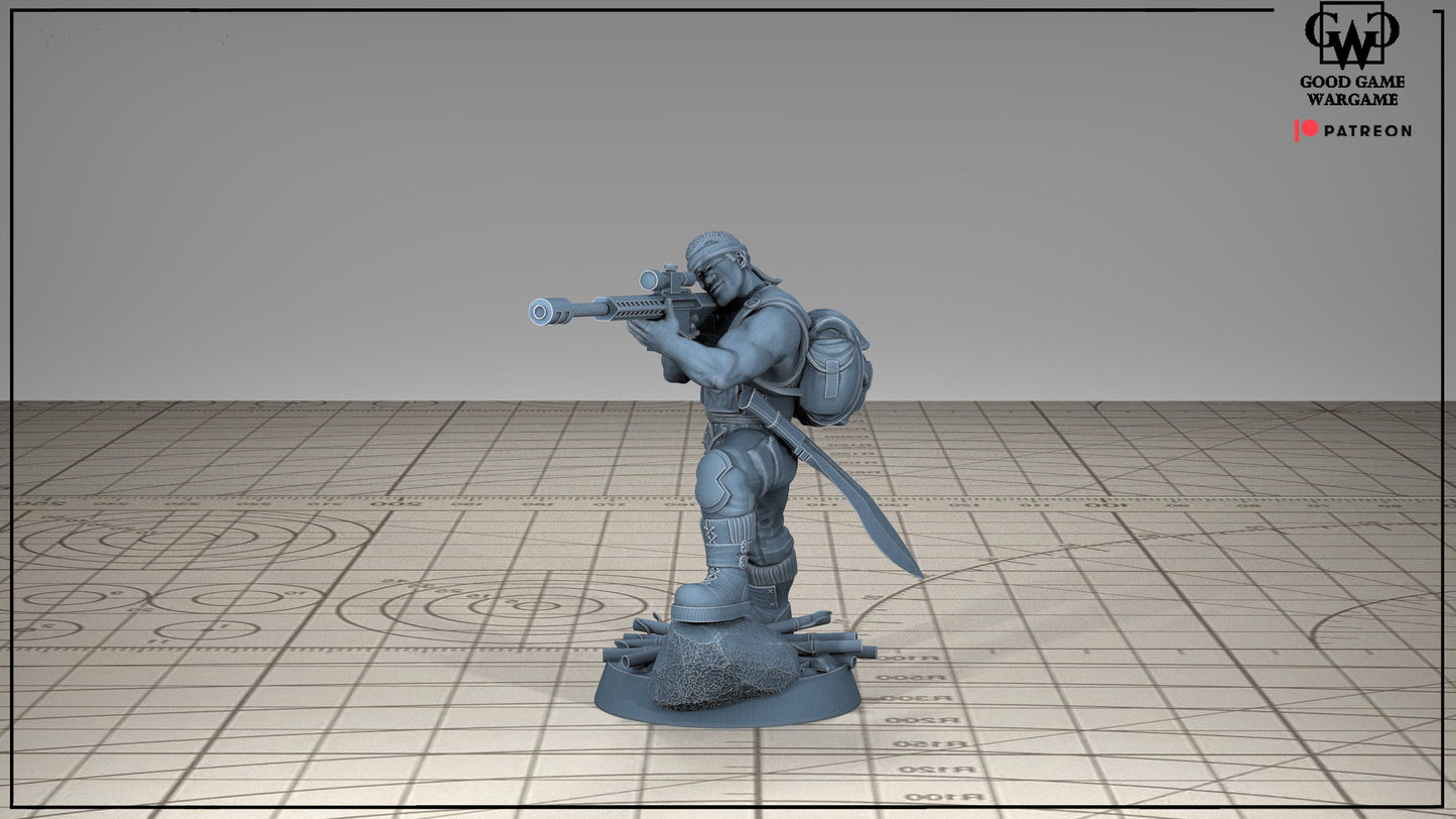 5 x Heavy Weapons Imperial Jungle Fighters of the Warrior Guard Division - Assembled - Patrol Combat Korps