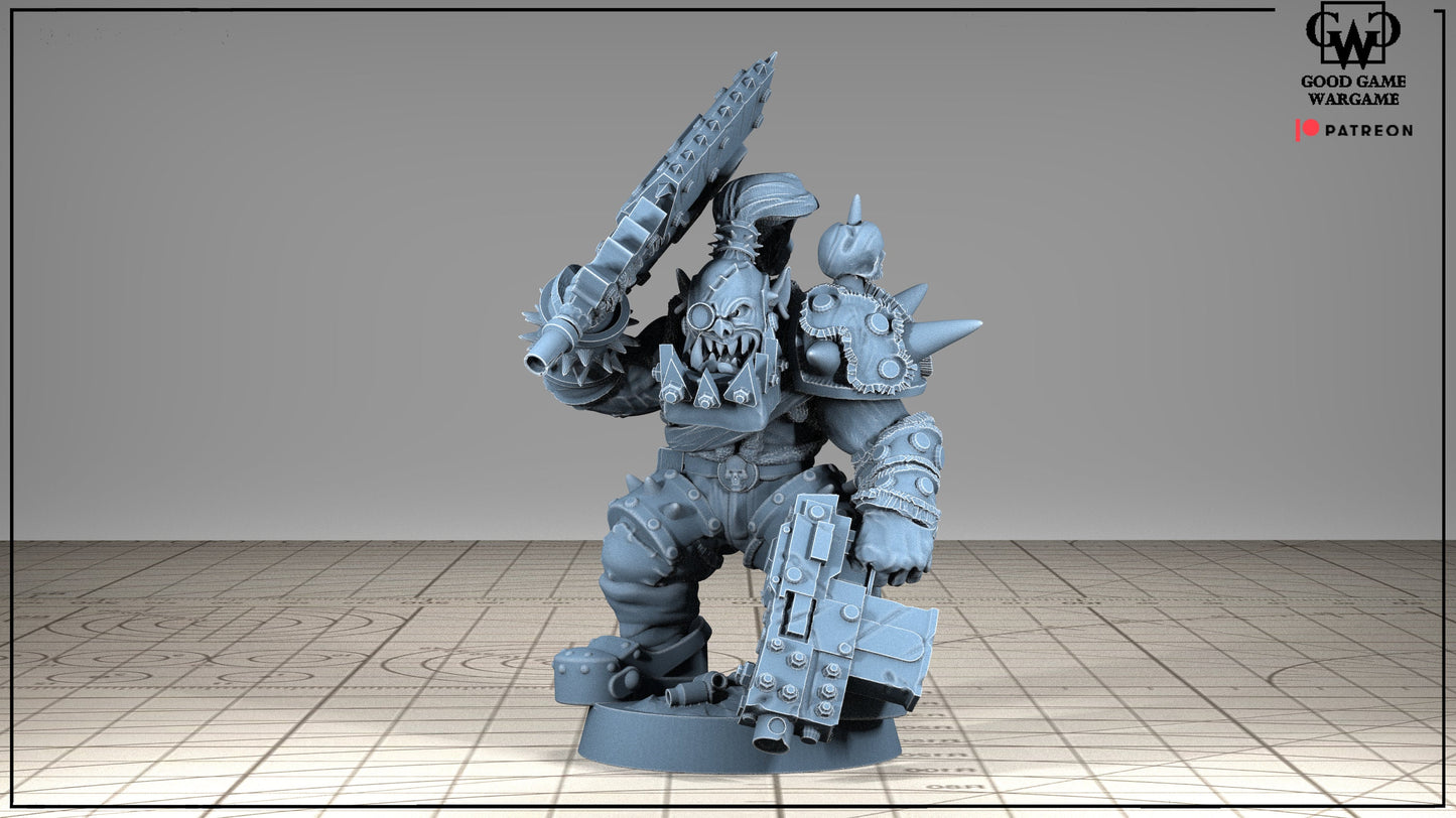 10 x Orkaz Ork Orc Boyz Big Tootha - Nobz Nob, Shoota Boys - Patrol of Combat, Team Kill, Snagg - Squad 3