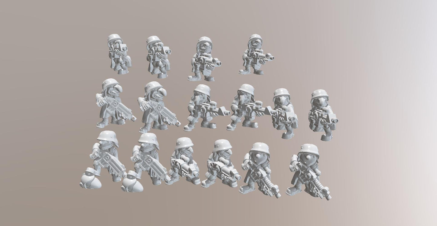 16 x Grots Greatcoat - Trollet Ork Miniatures