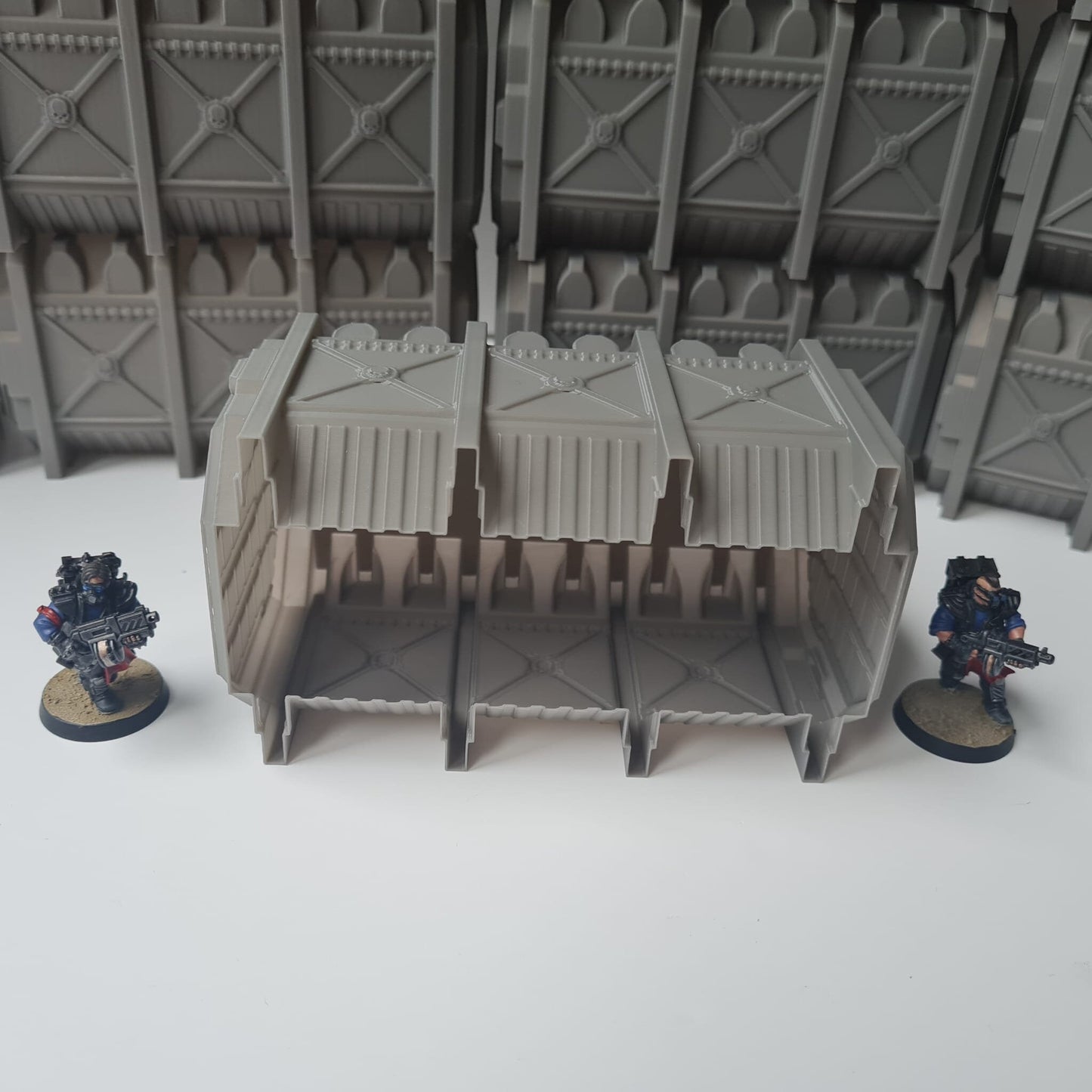 10 x Industrial Armoured Containers Terrain - Tabletop Bundle -