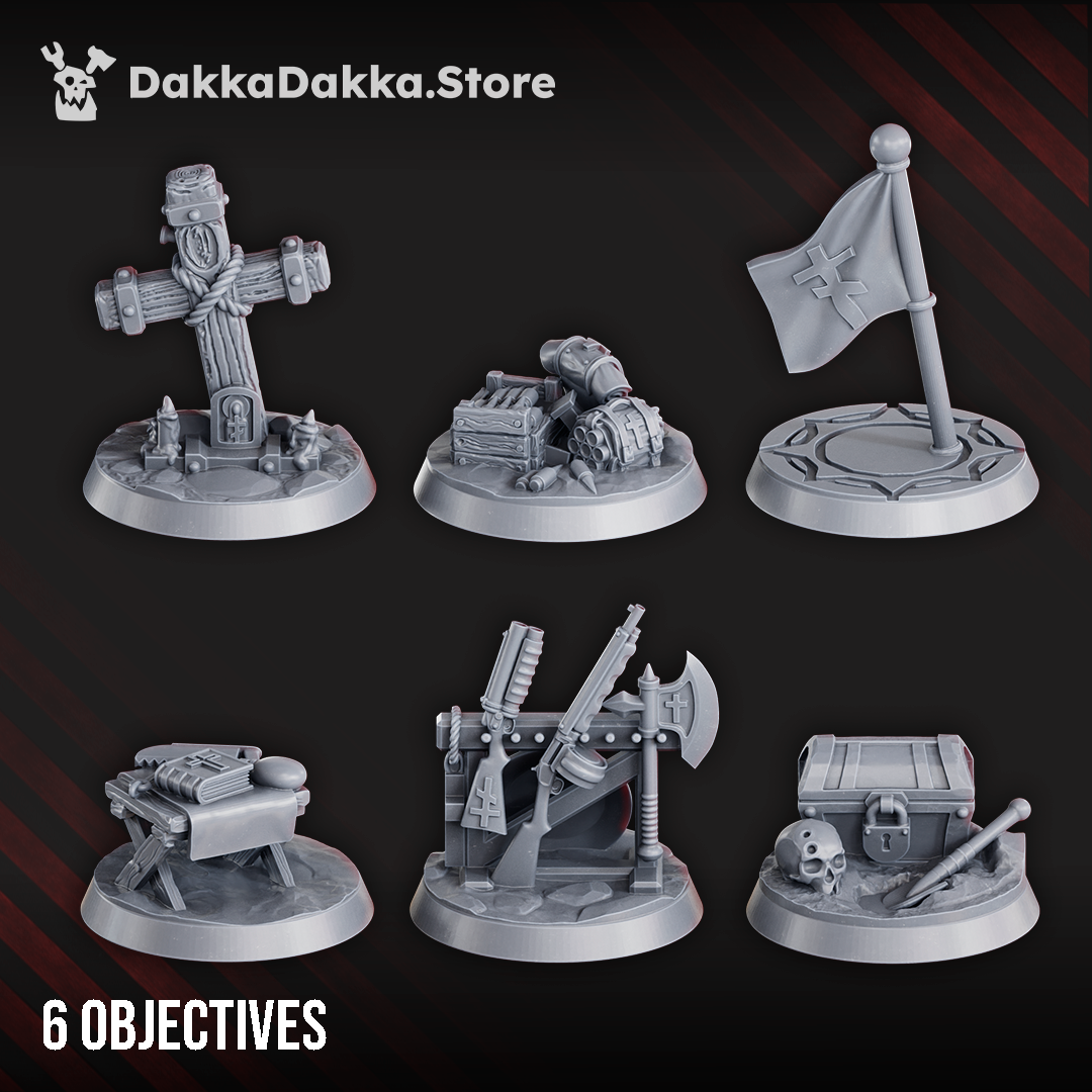 Trench Objective Markers - Trench Crusade Proxies