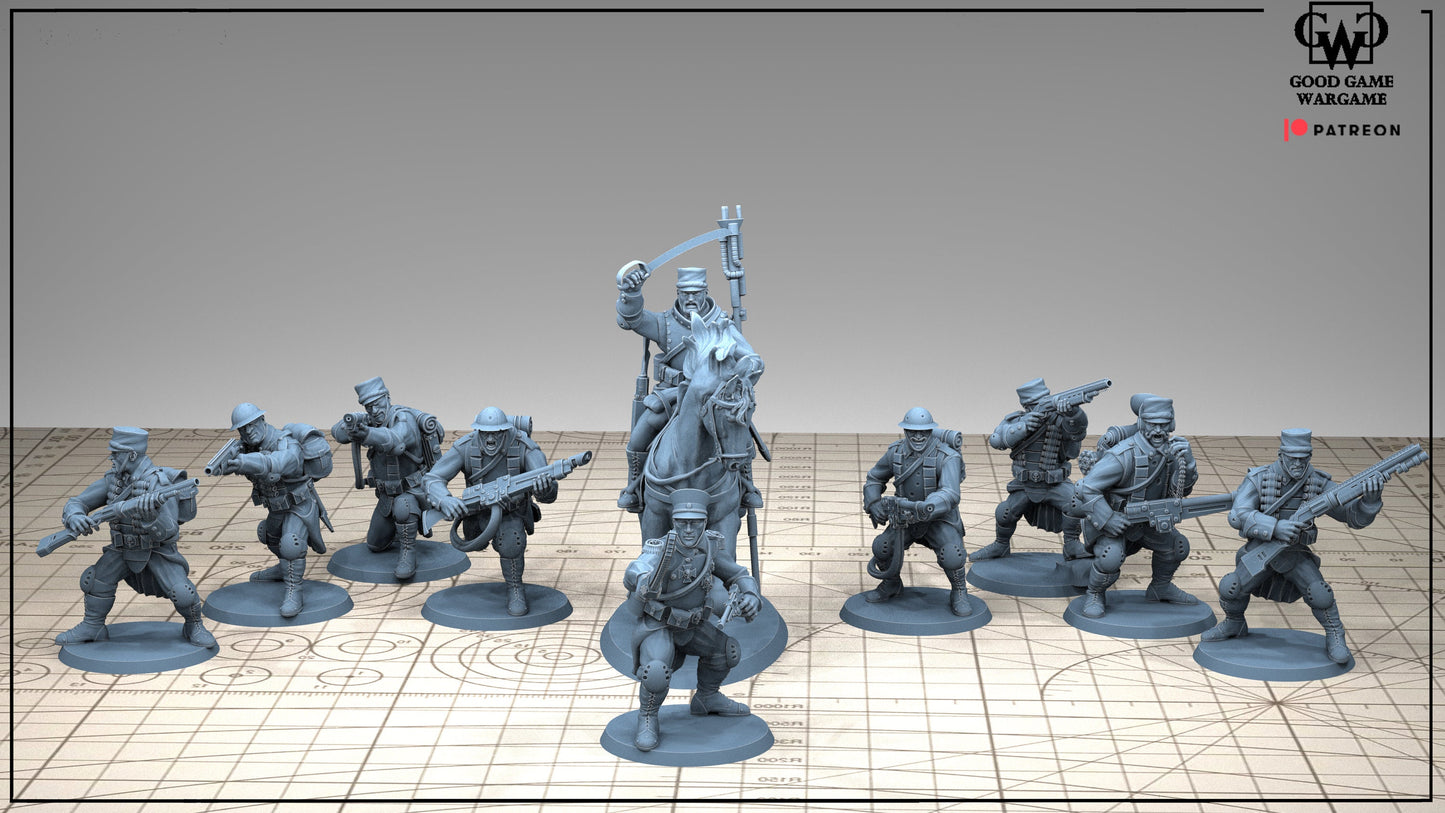 10 x  Trench guard of the Imperial Division