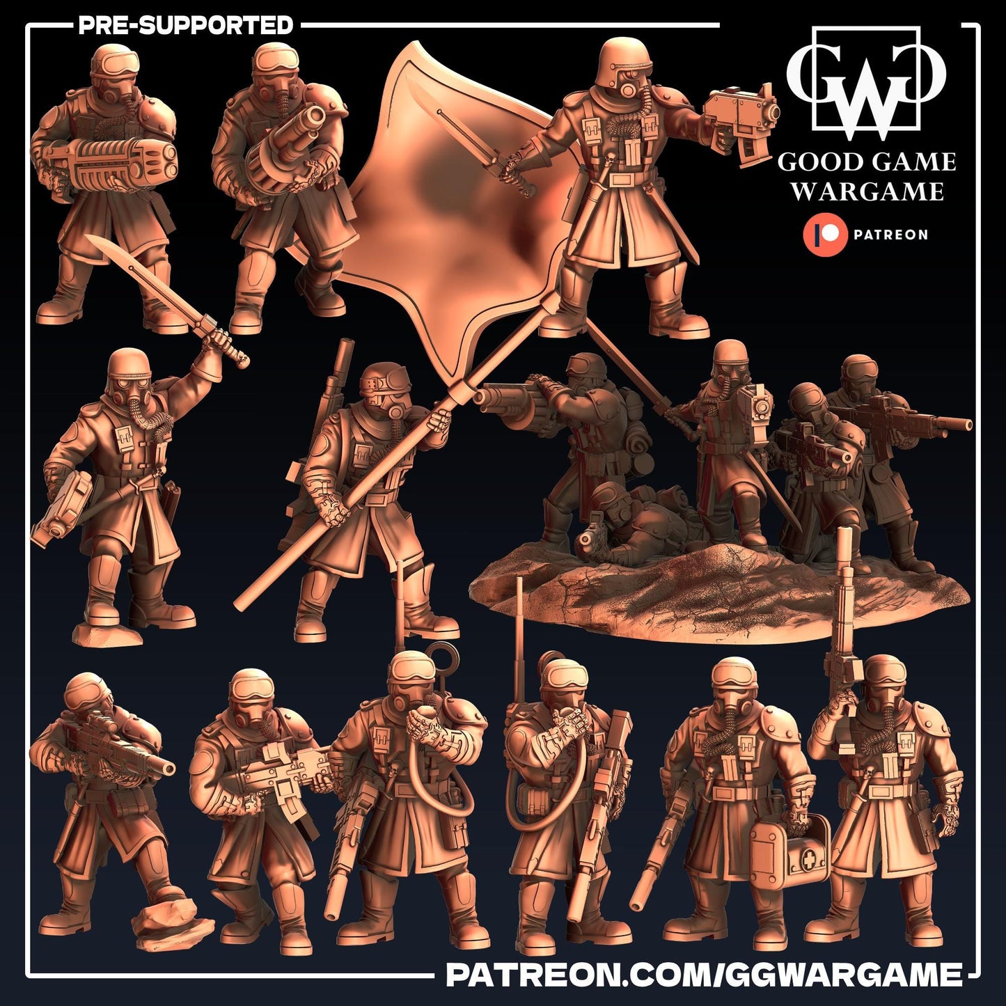 Steel Legion Squad - Imperial Division Guard Militarum