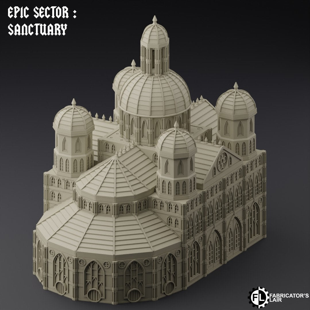Ruined City Large Building Scatter Terrain - Epic Scale - Imperialis Legions - Titanicus