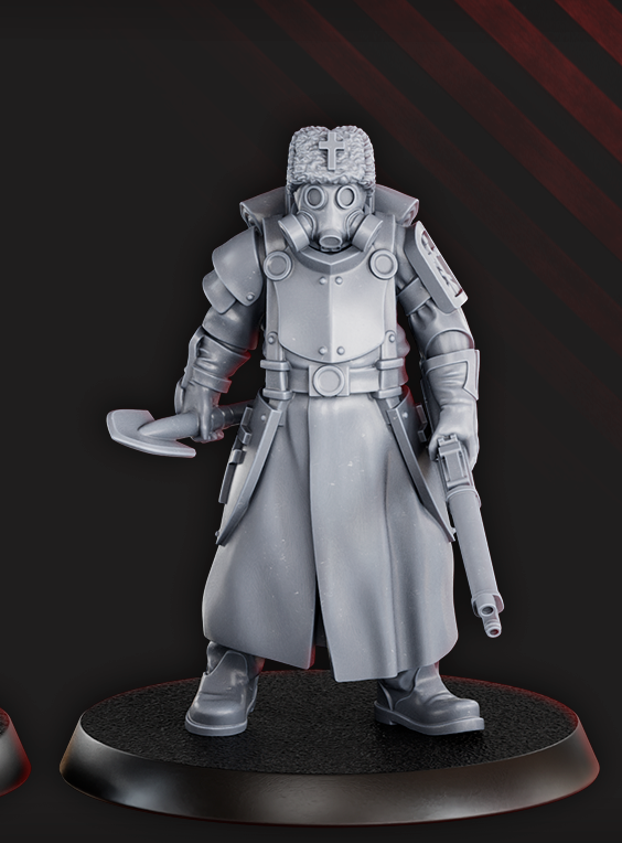 Combat Engineer - 2 variations -  New Antioch -  Proxy for Trench Crusade Tabletop Game - Steel Union -