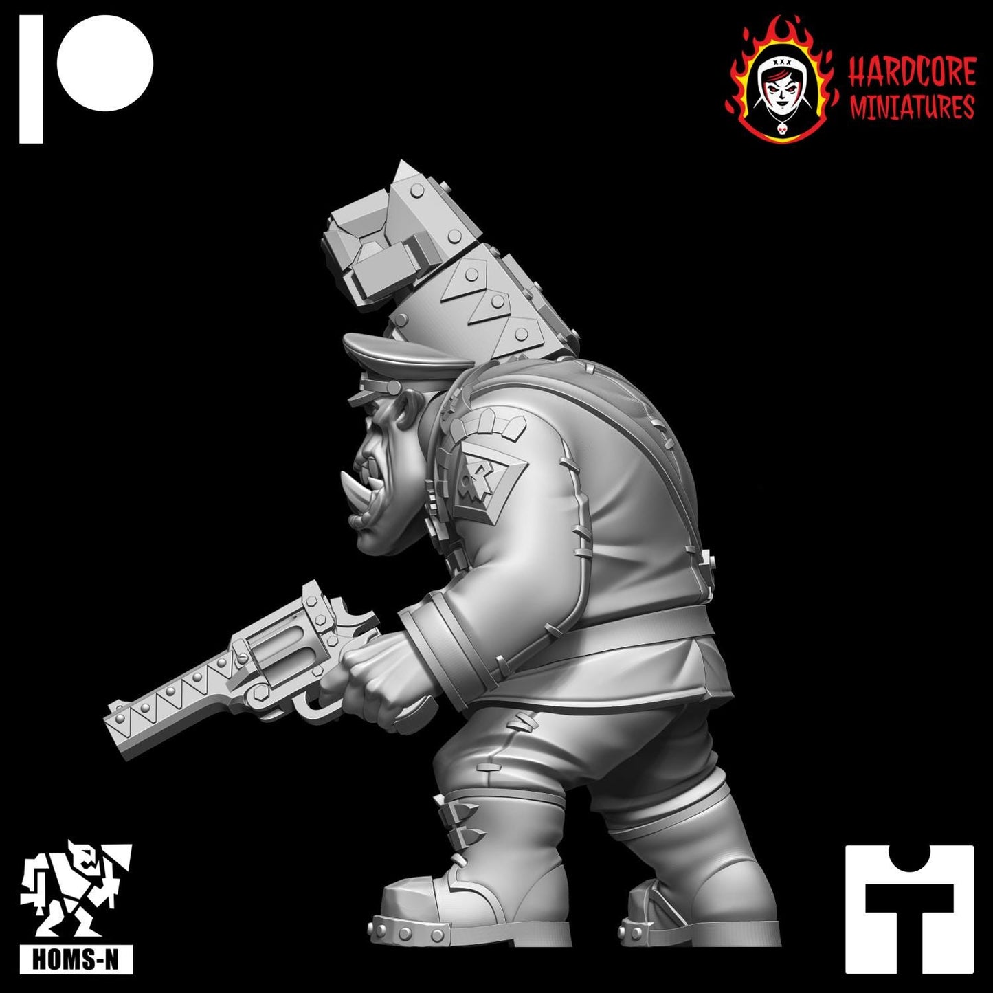 Brit Orcs Noble Officer - Hardcore Miniatures - Modular Ork Boyz