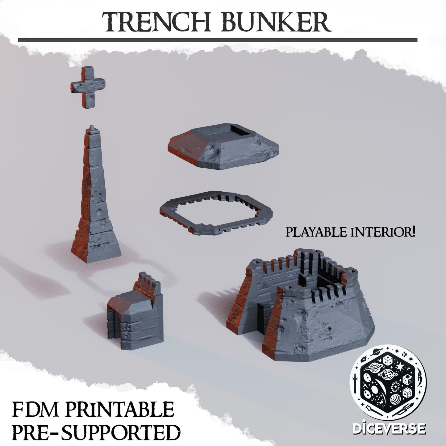 Trench Terrain Bunker - Crusade Scenery