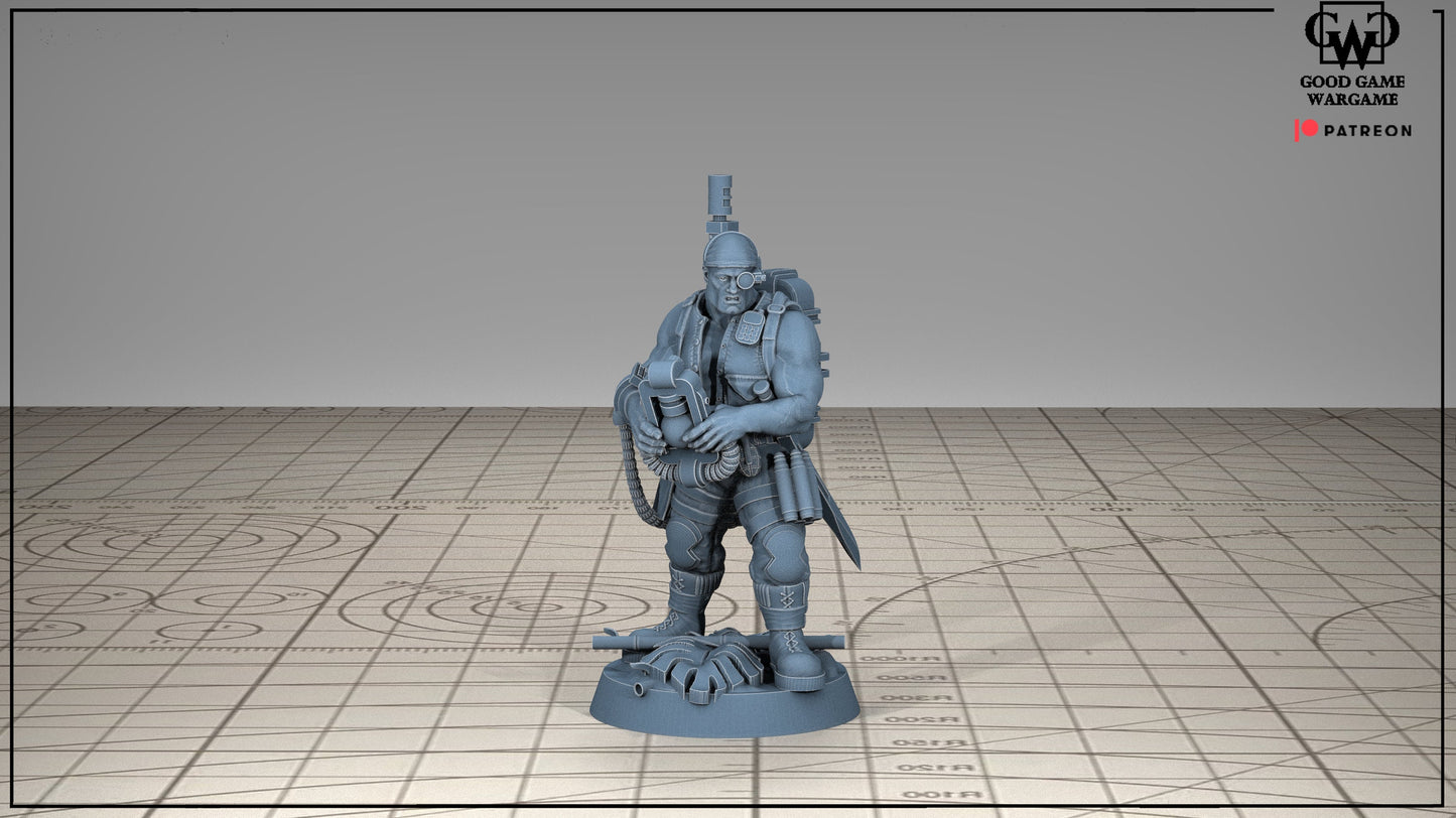 10 x HQ - Head Quarters Imperial Jungle Fighters of the Warrior Guard Division- Patrol Combat Korps Assembled