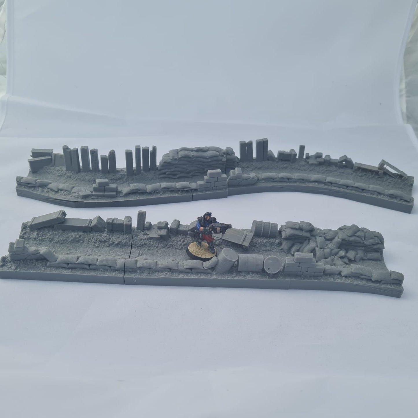 Light Trench Run Through - Terrain - Tabletop Industrial Miniature Wargaming Terrain for Warhammer 40k, Necromunda, Kill Team, Bolt Action