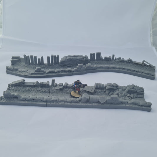 Light Trench Run Through - Terrain - Tabletop Industrial Miniature Wargaming Terrain for Warhammer 40k, Necromunda, Kill Team, Bolt Action