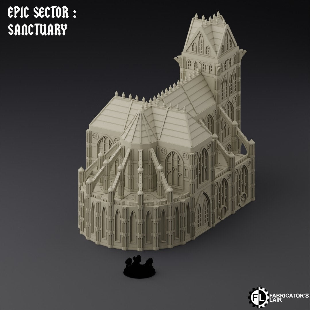Ruined City Large Building Scatter Terrain - Epic Scale - Imperialis Legions - Titanicus