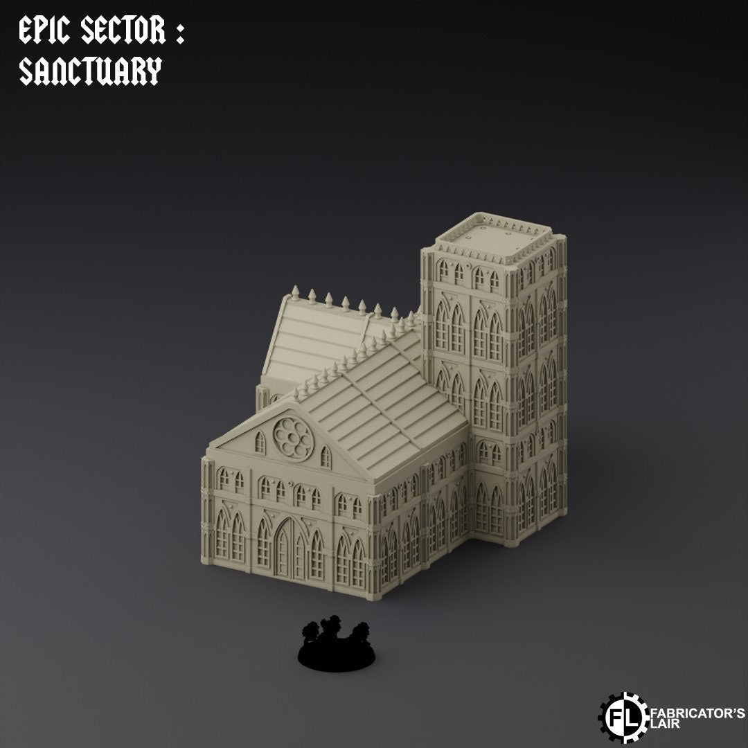 Ruined City Large Building Scatter Terrain - Epic Scale - Imperialis Legions - Titanicus