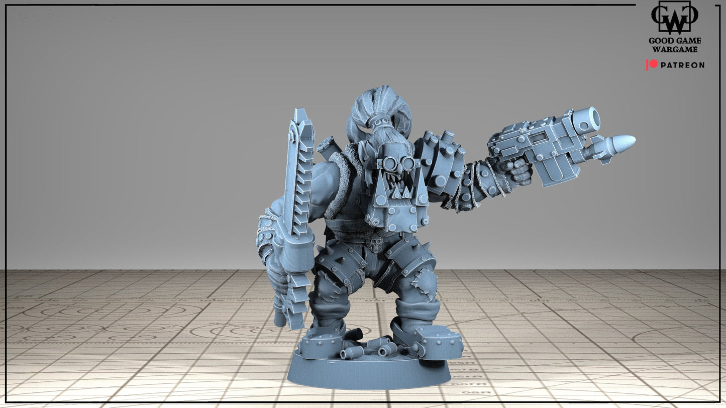 10 x Orkaz Ork Orc Boyz Big Tootha - Nobz Nob, Shoota Boys - Patrol of Combat, Team Kill, Snagg - Squad 3