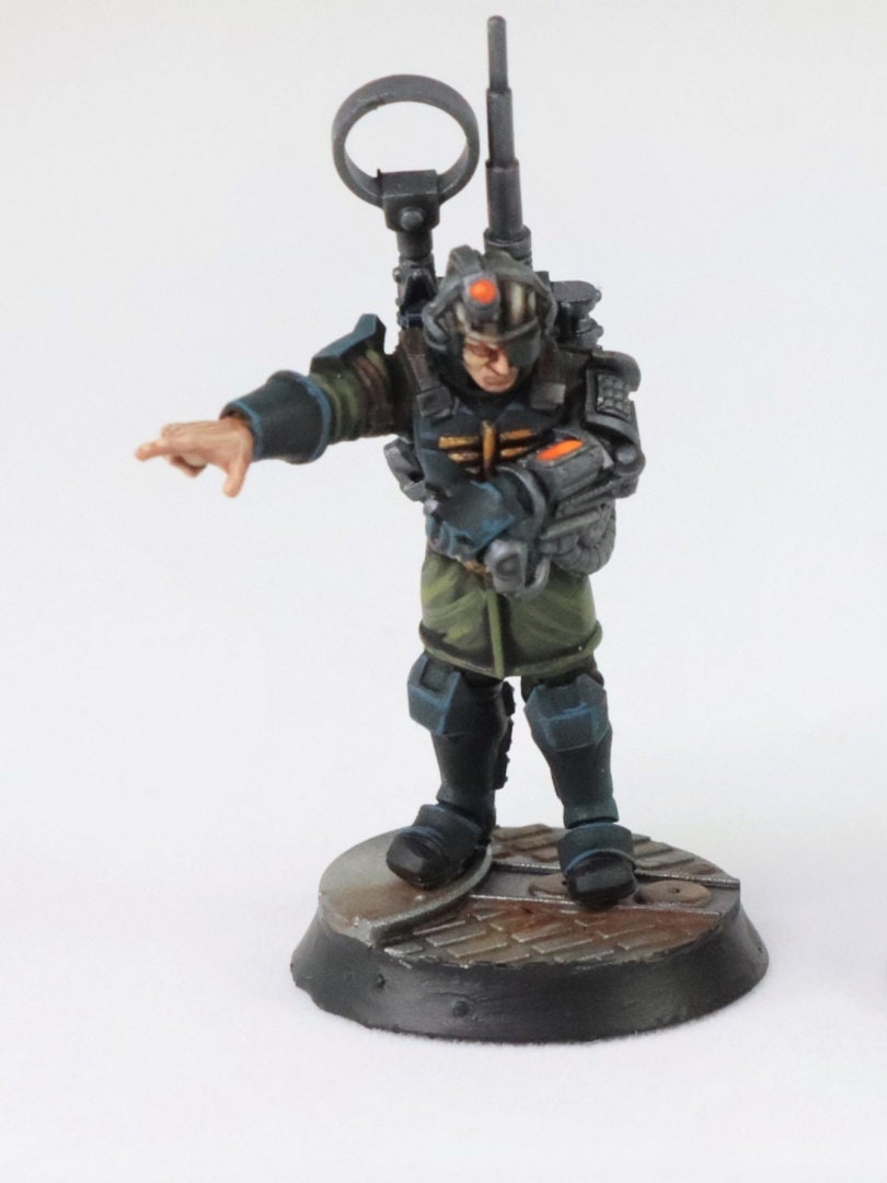 3 x Rundsgaard Command Squad - Psyker, General, Vox of the Imperial Regiment Mechanicus Guard Militarum Astra