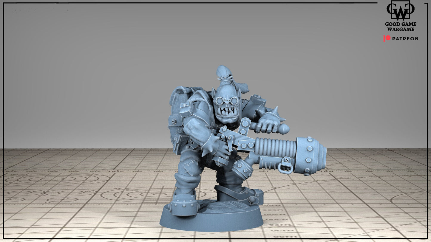 10 x Orkaz Ork Orc Boyz Big Tootha - Nobz Nob, Shoota Boys - Patrol of Combat - Killest of Teams - Squad 2