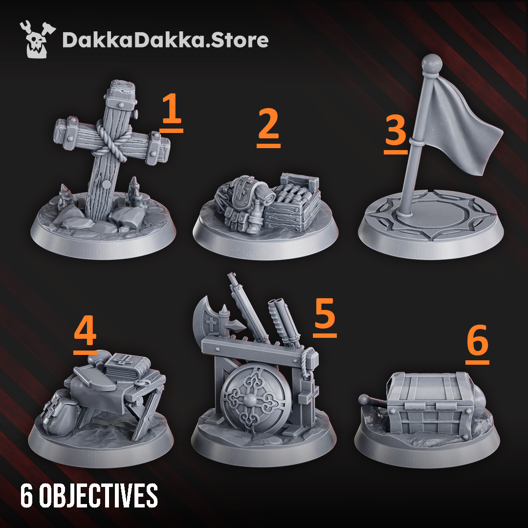 Trench Objective Markers - Trench Crusade Proxies