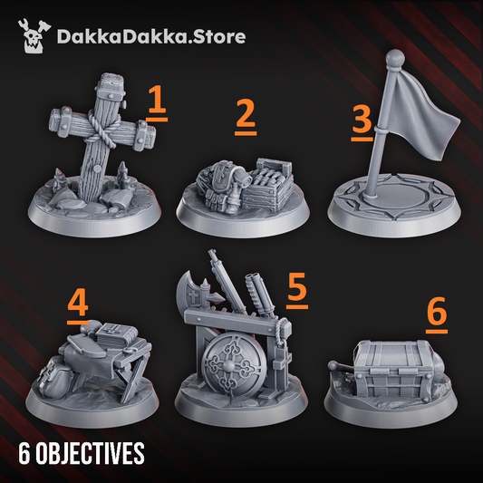 Trench Objective Markers - Trench Crusade Proxies