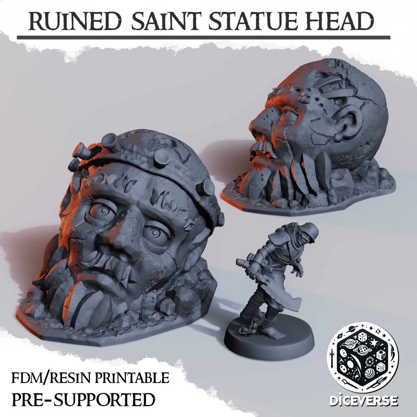 Ruined Saint Statue Head (Copy)