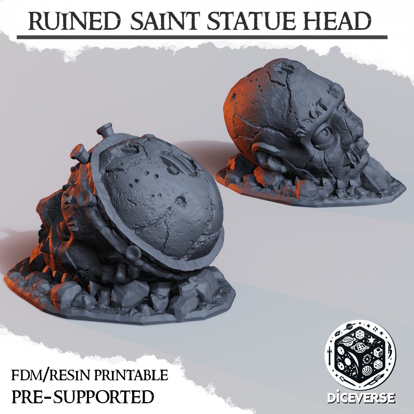 Ruined Saint Statue Head (Copy)
