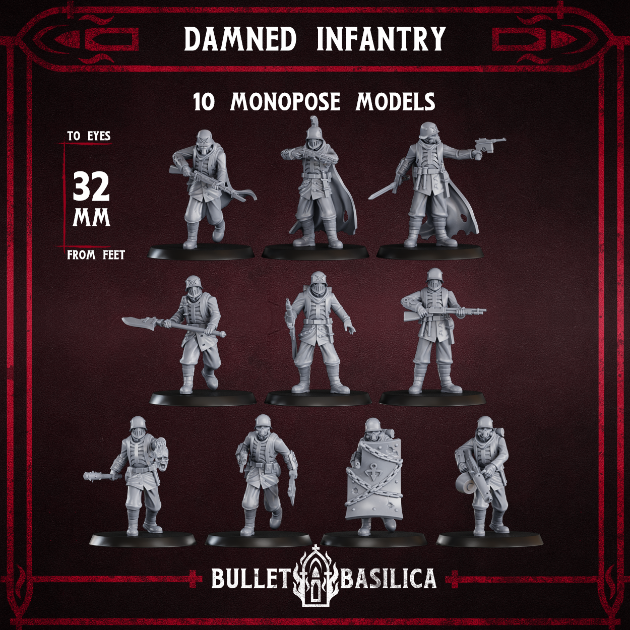 10 x Damned Infantry Squad